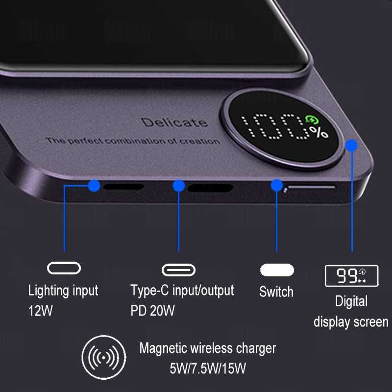 Беспроводной повербанк Магсейф Q9 10000 mAh 20W MagSafe Powerbank