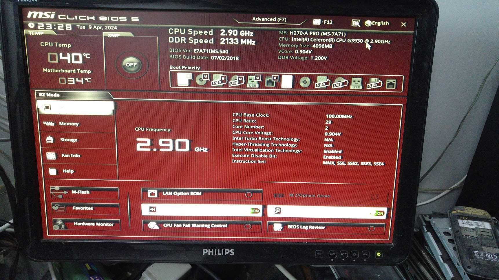 Материнська плата MSI H270-A PRO (s1151, Intel H270, PCI-Ex16)