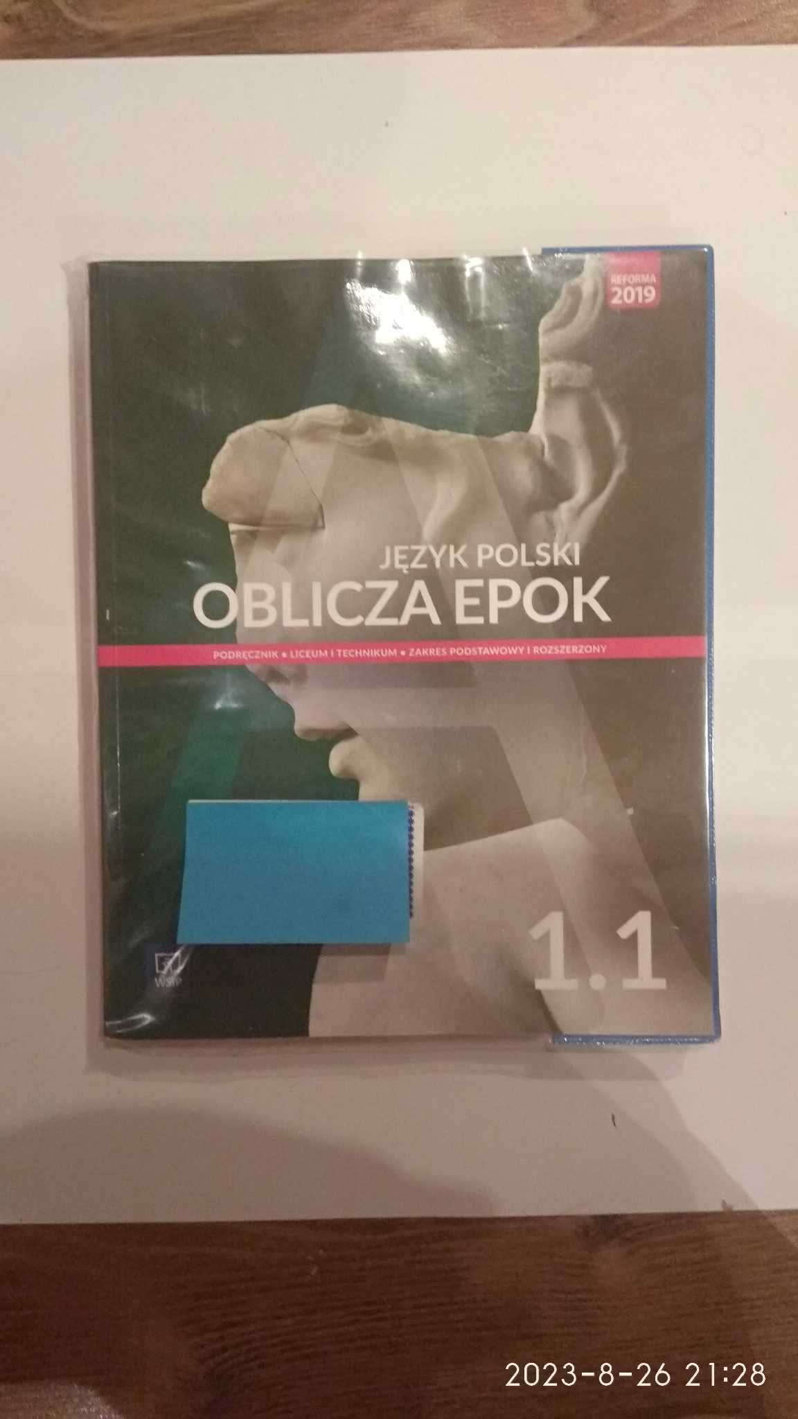 Podręczniki "Oblicza epok" 1.1 i 1.2 - język polski