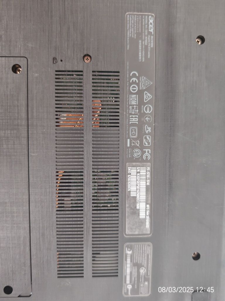 Laptop Acer Aspire F15 F5-573G-574E i5 Geforce 940mx