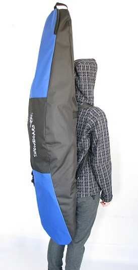 Torba, pokrowiecna deskę snowboardową, torba - 165 cm niebieski