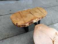 Stół stolik z plastra 110x60 w stylu Rustykalnym