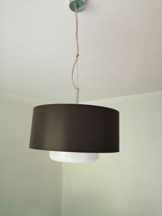 Lampa sufitowa /żyrandol, zwis brąz