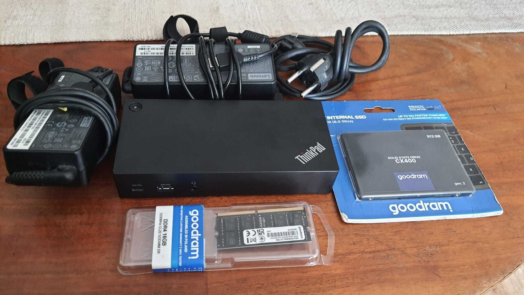 Mini komputer Lenovo M720q,stacja dokująca nowy dysku,nowe ramy