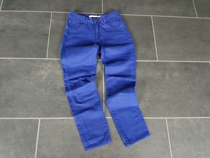 Zara Woman__Damskie spodnie jeansy chabrowe__ Jak nowe__ Rozmiar 34/XS