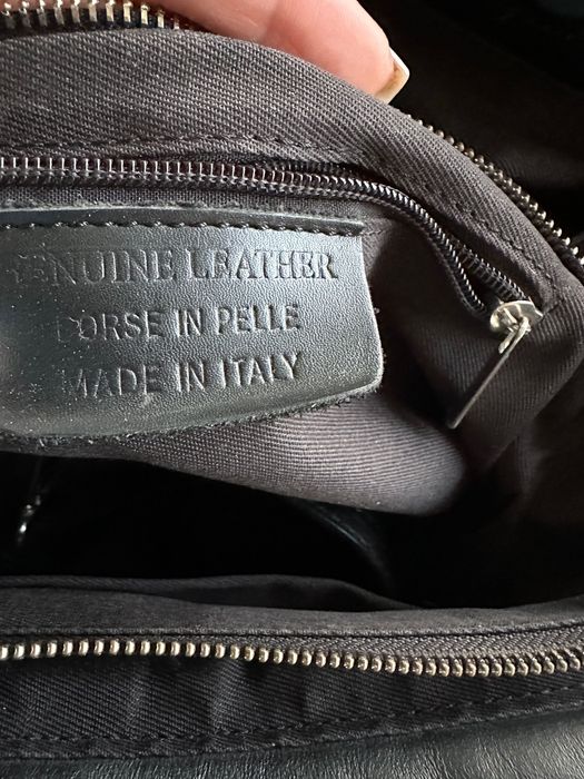 Шкіряна італійська сумка ридикюль