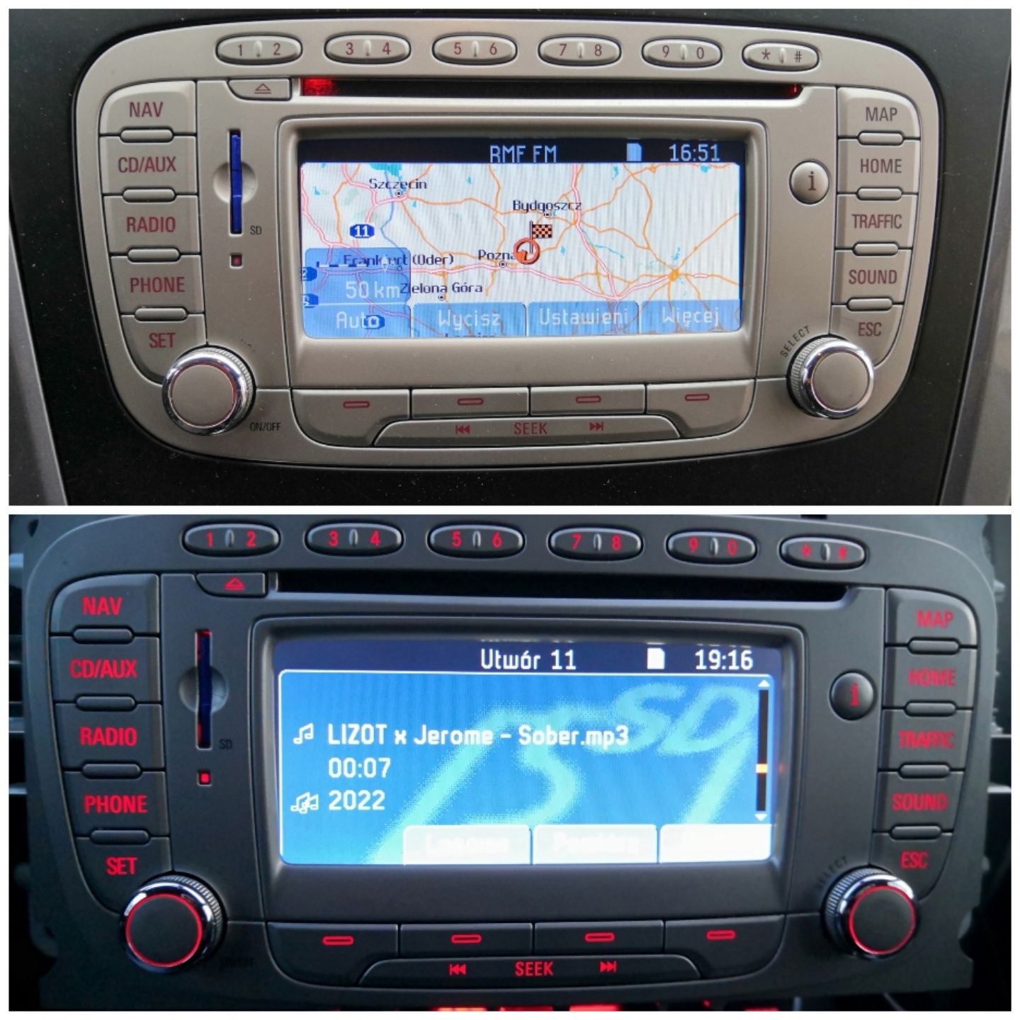 Język Polski USB BT aktualizacja Ford Mondeo SMax Galaxy C-Max Focus