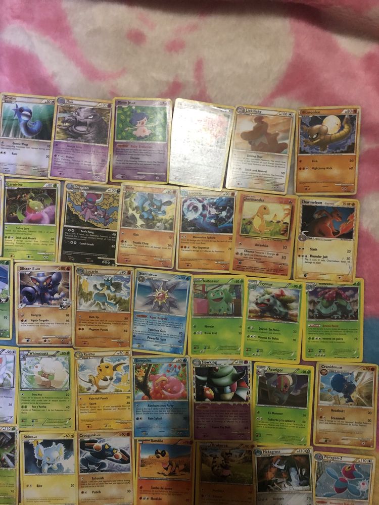 Cartas pokemon variadas