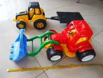 Traktor spychacz zabawka do piaskownicy 3 szt
