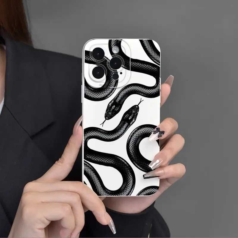 ETUI/CASE iphone 13 PRO(zdobiony, wysoka jakość) plecki, wzór wąż