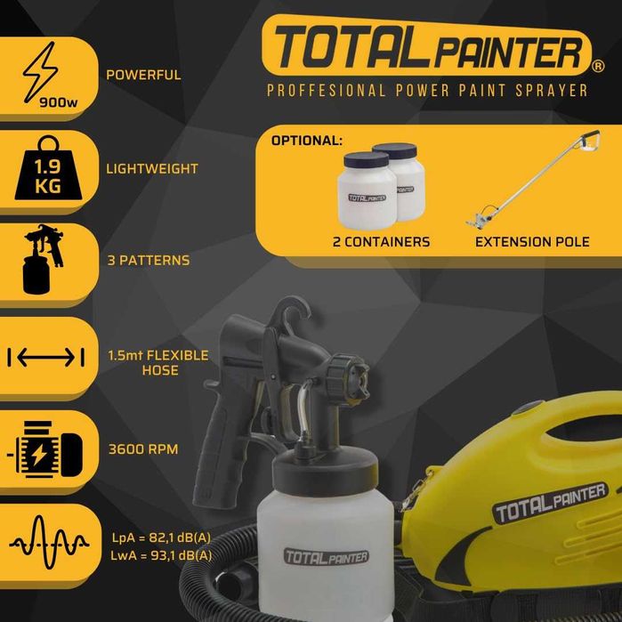 Pistola pintura total painter original pistola profissional