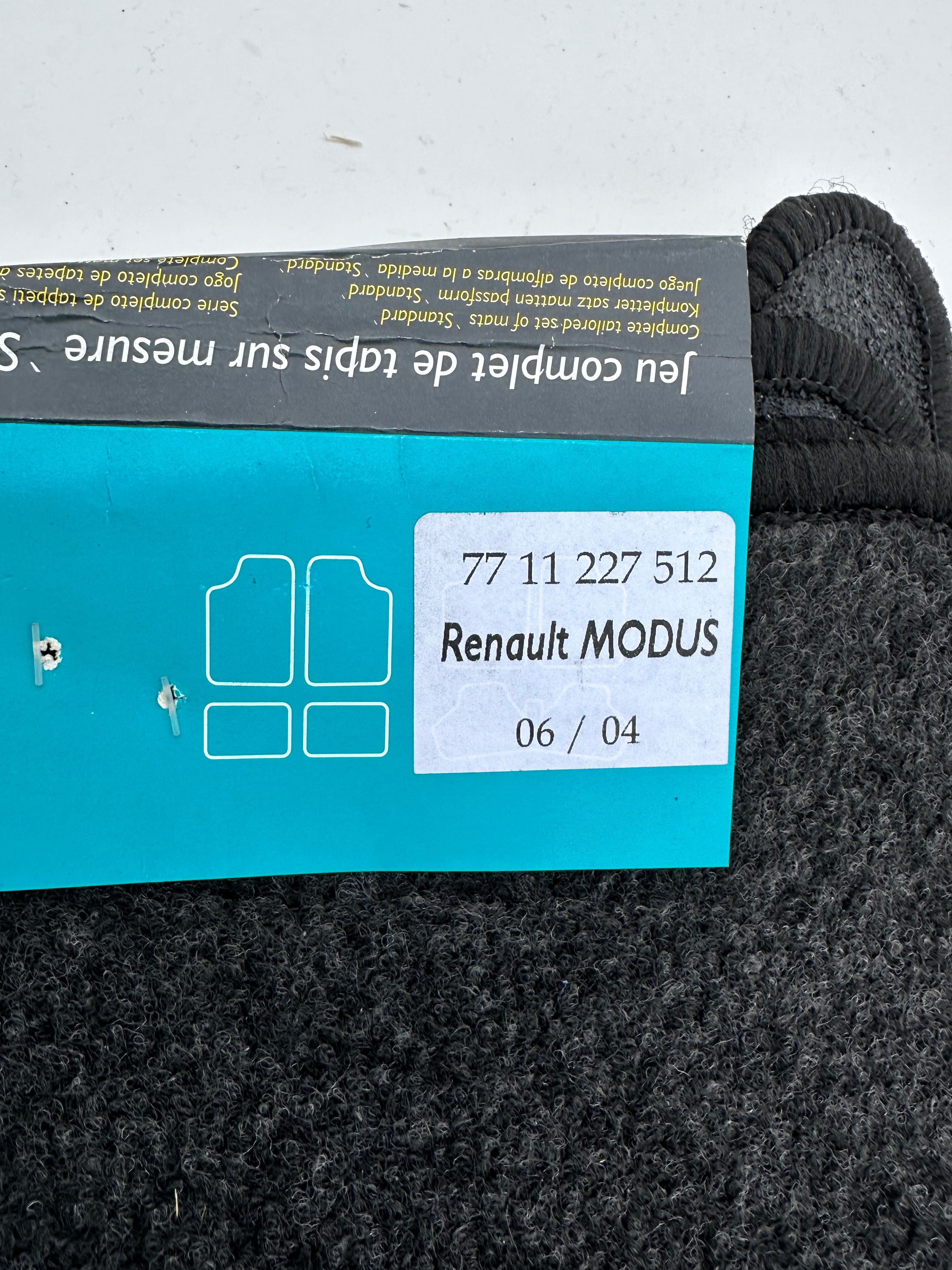 7711227512 Килимки текстильні чорно-сірі Оригінал Renault Modus