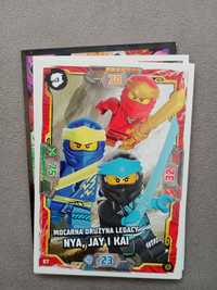 Karta Lego Ninjago seria 8 Mocarna Drużyna Legacy Nya, Jay i Kai nr 57