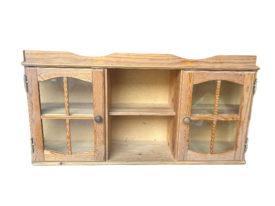 Kredens drewniany wiszący 110x24x46 cm – styl rustykalny