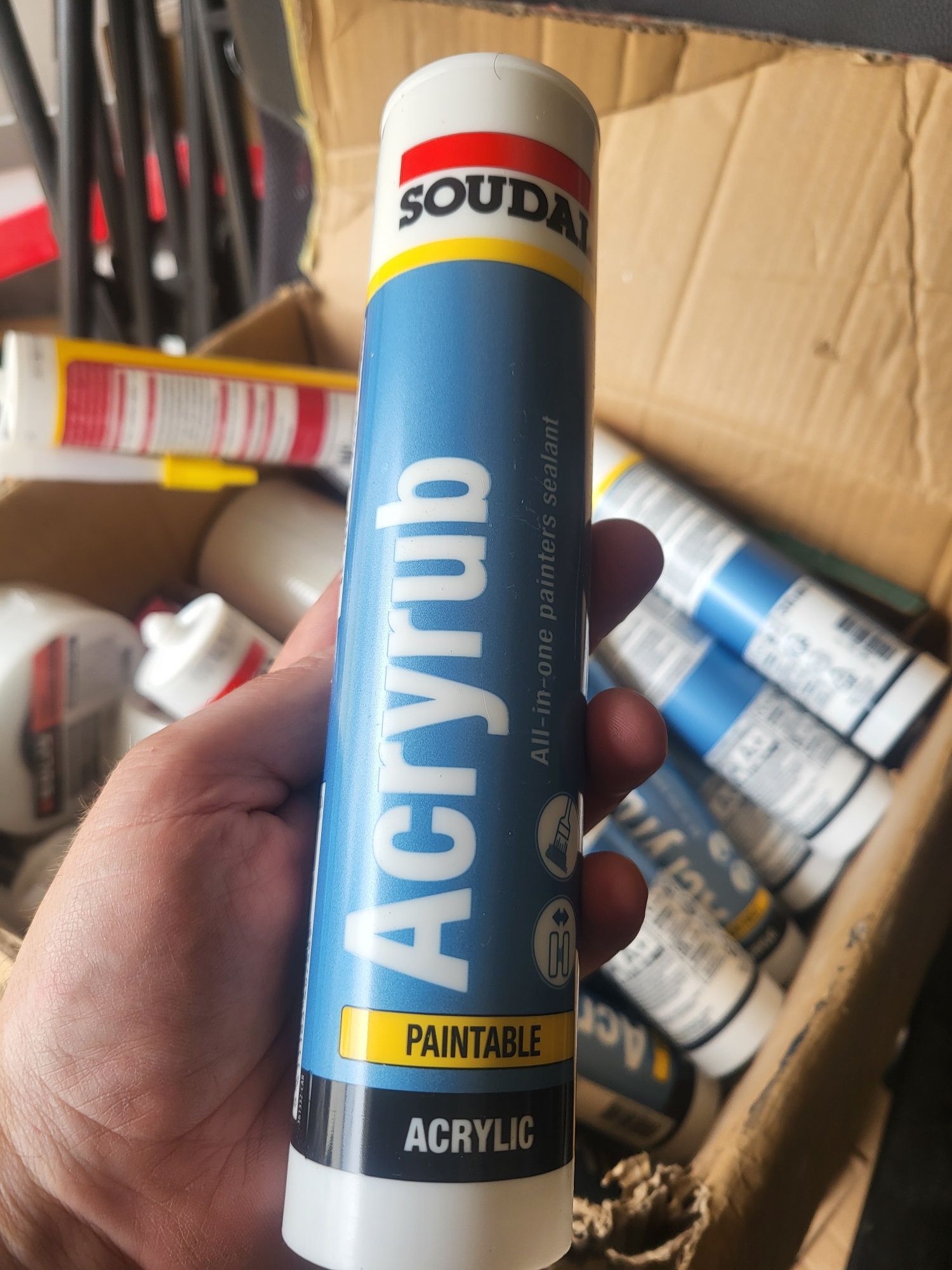 Silikon akrylowy 310 ml soudal acryl biały