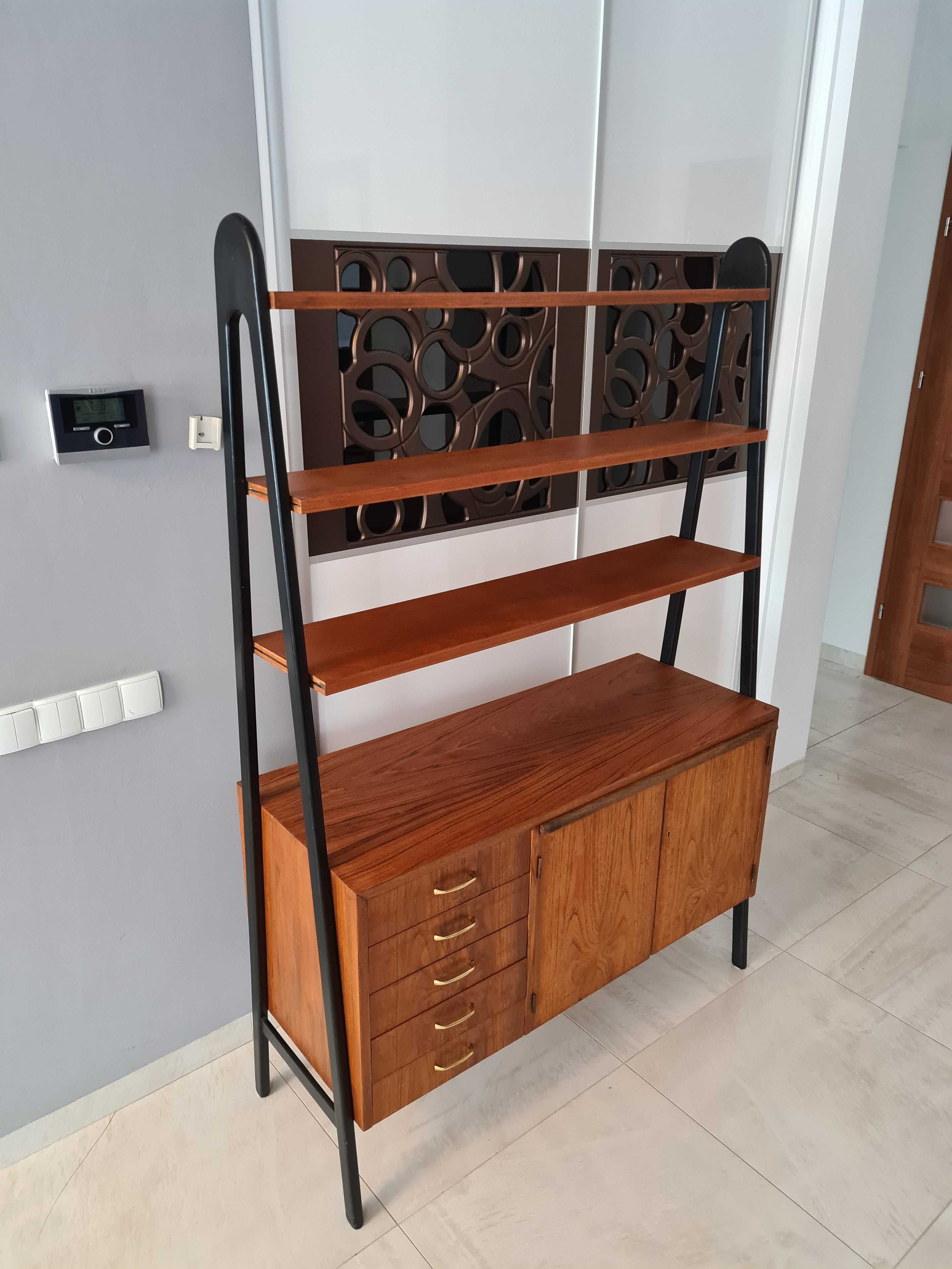 Regał retro vintage PRL LATA60 TEAK