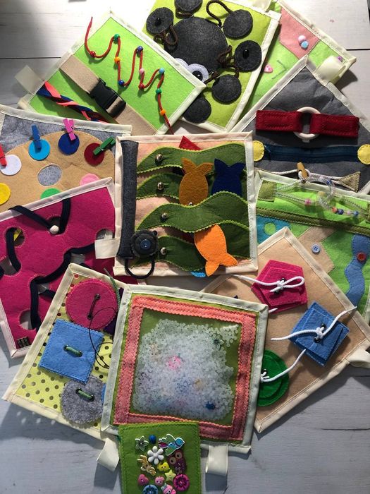 Фетровій великий сенсорній - тактильній набір.