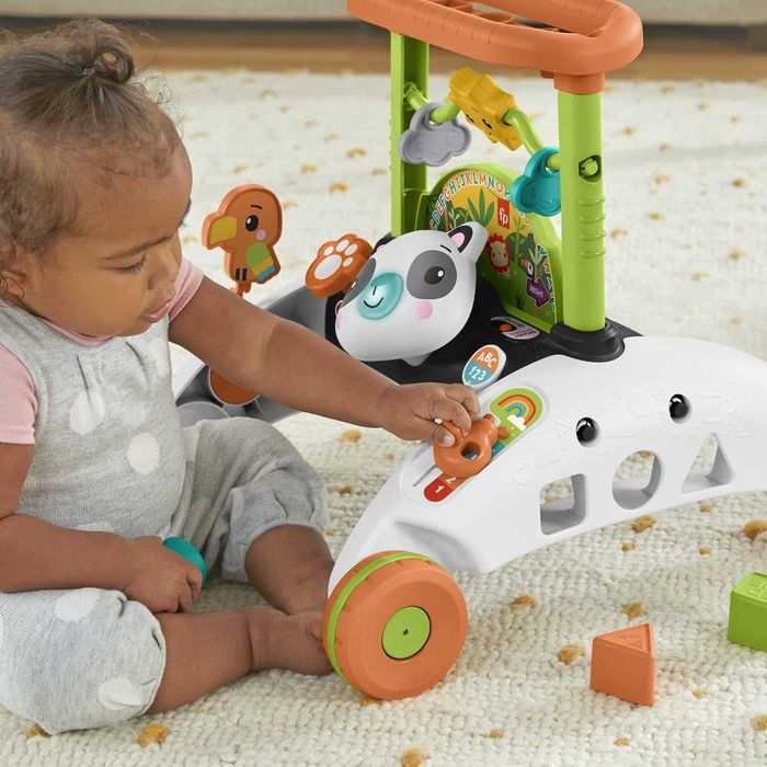 Fisher-Price interaktywny chodzik pchacz Panda wielojęzyczny  6m do 3L