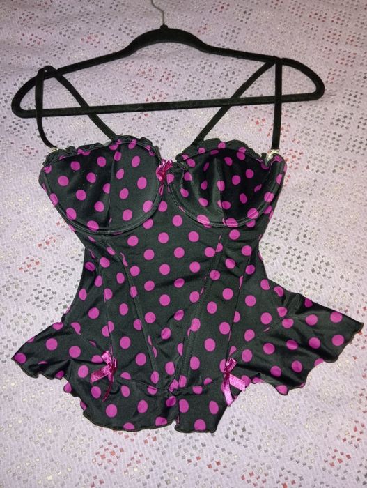 Корсет 2 шт - горохами,в цветочек