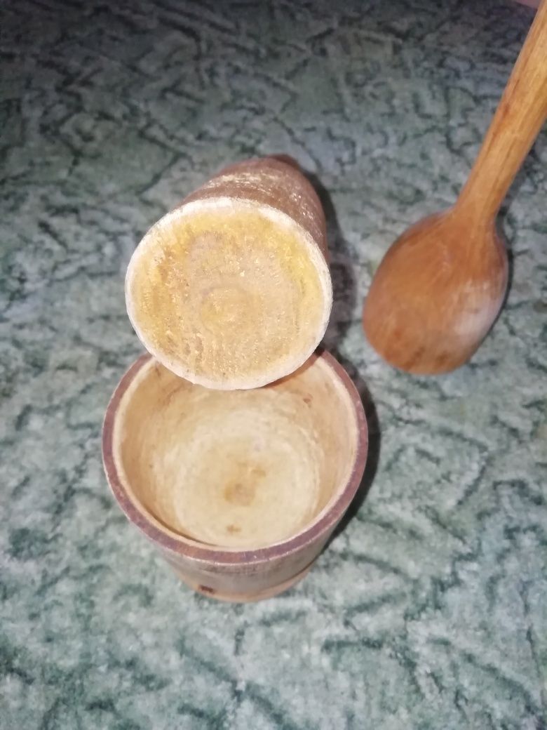 Ступка с толкушкой, толкушка для винограда. ссср.