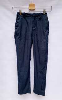 Spodnie H&M Eleganckie Granatowe 146 cm 12 lat Wizytowe