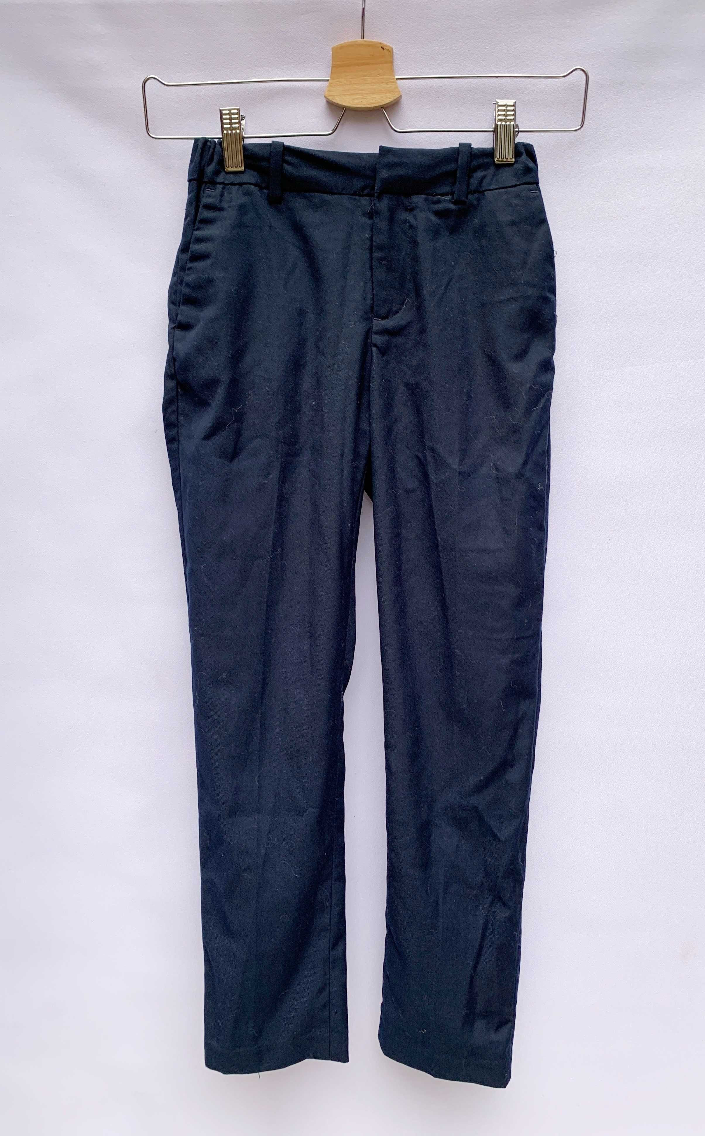 Spodnie H&M Eleganckie Granatowe 146 cm 12 lat Wizytowe