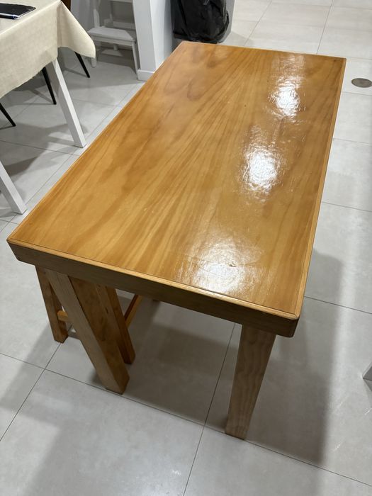 Mesa com 3 bancos 100x55x77 cm