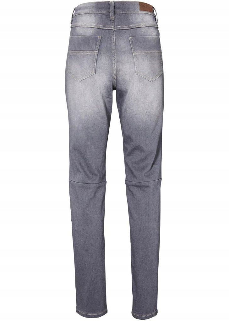 bonprix jeansowe spodnie rurki kieszenie z wiązaniem 50