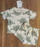 Bawełniany komplet w dinozaury H&M roz. 68