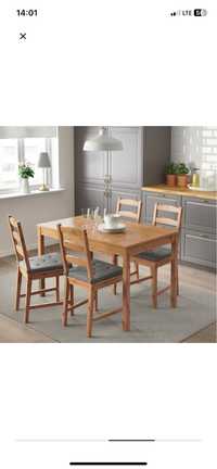 Ikea stół z krzesłami Jokkmokk - stan idealny