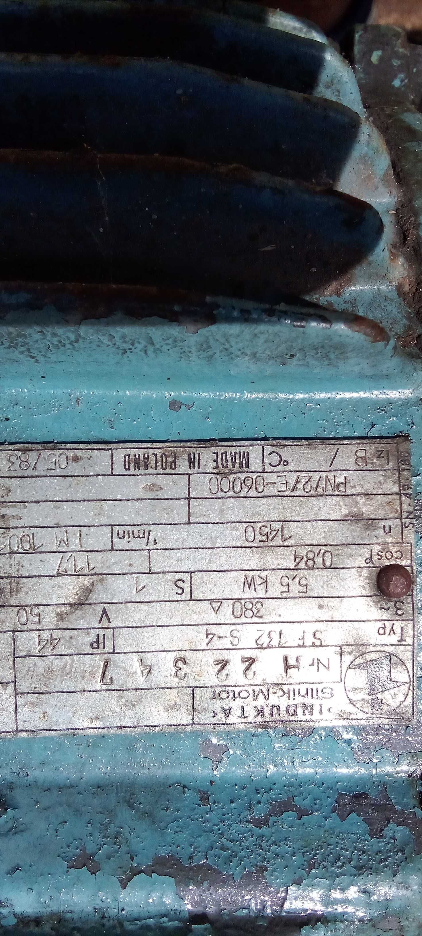 Indukta Silnik- Motor 5,5 kw