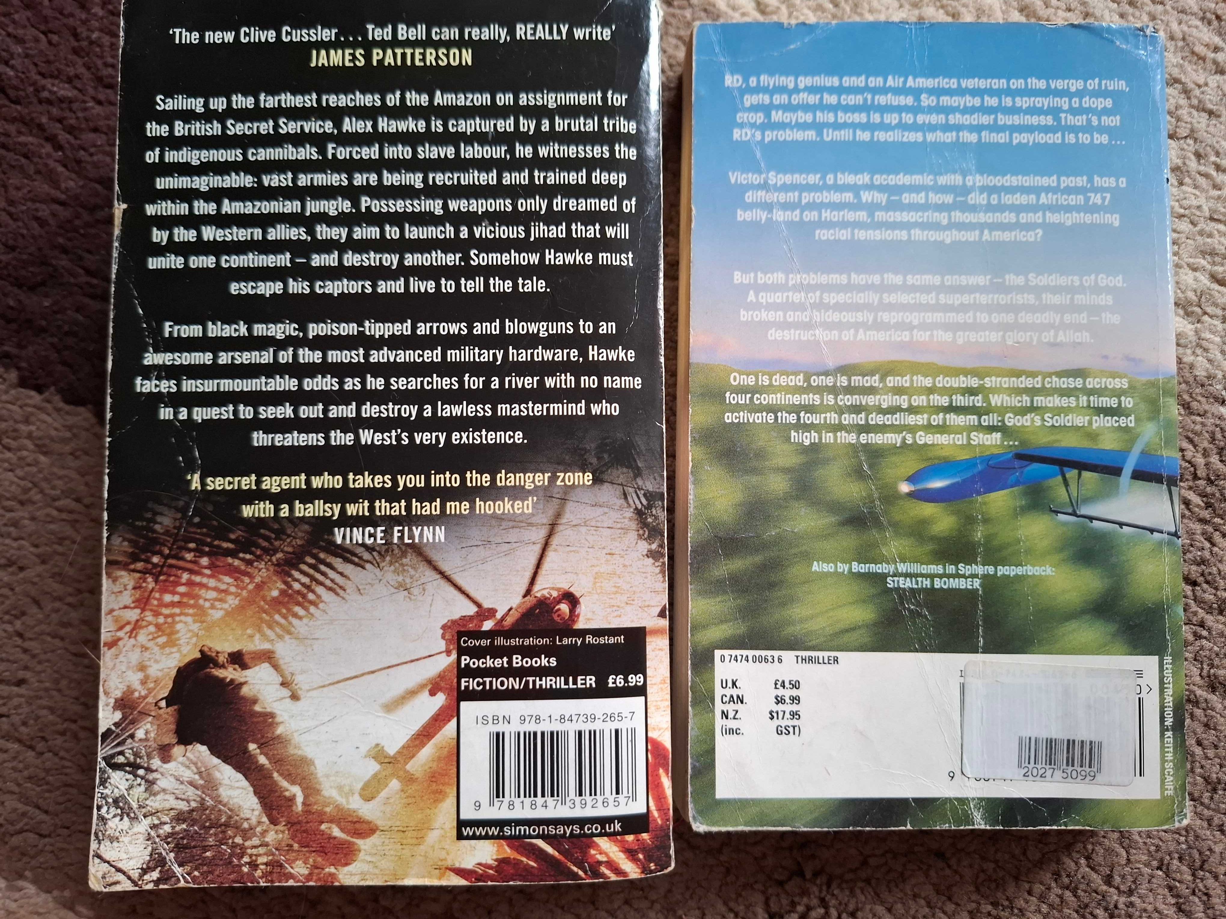 books in english - 2 książki po angielsku - Bell/Williams - sensacyjne