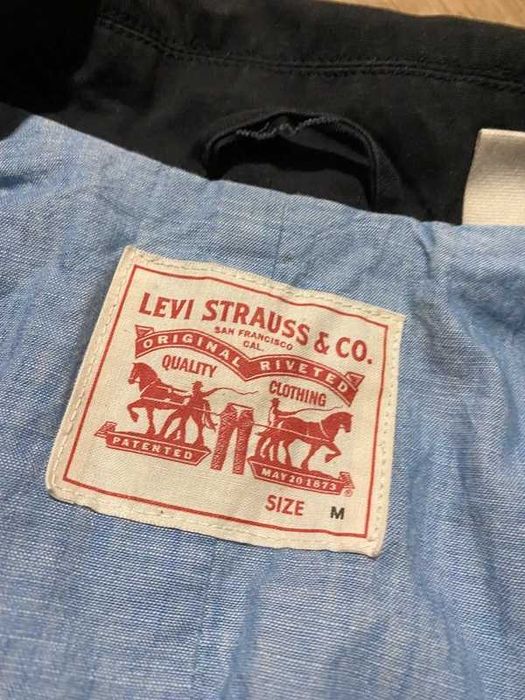 Kurtka damska Levis washed black czarny zip M woman jacket Strauss