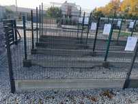 Ogrodzenie panelowe  OC+RAL fi4 h=1230mm/2500 51 drutów pionowych