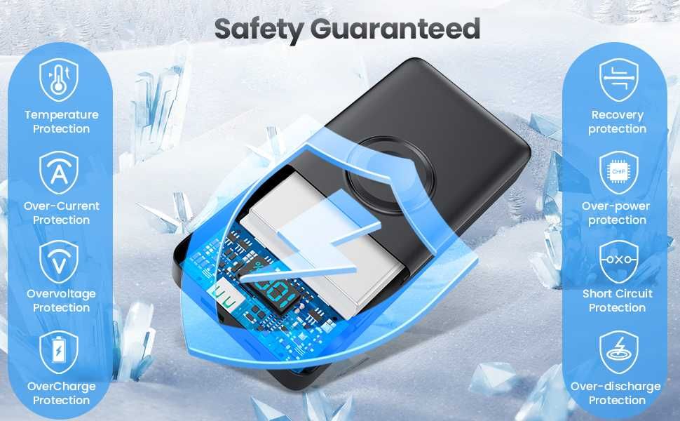 Powerbank HX100N9 ładowarka iWatch iPhone 10800mAh 6wyjść LCD QC4.0