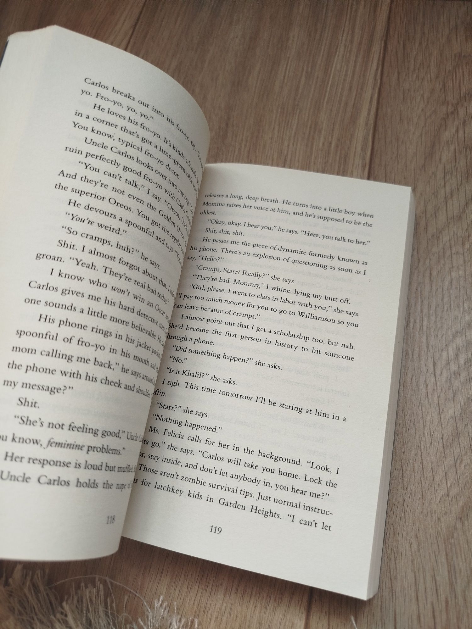 The hate u give . Angie Thomas