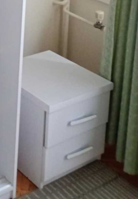 Szafka nocna biała 46 x 46 cm