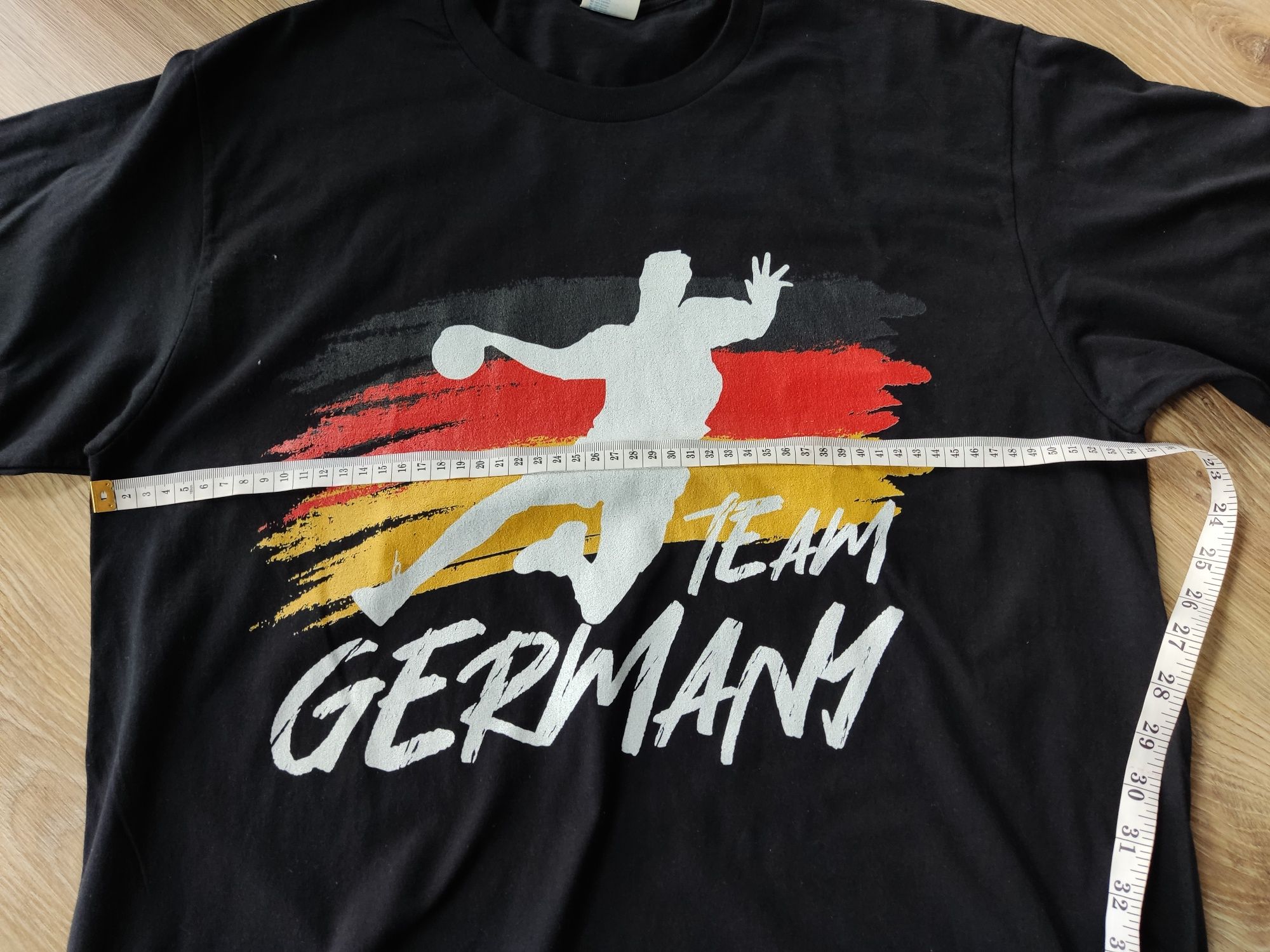 Koszulka t-shirt uniseks rozmiar L czarna z nadrukiem