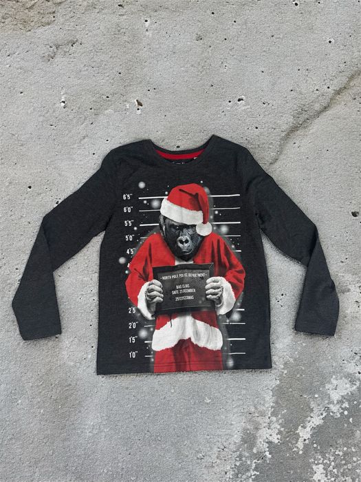 Bluzka z długim rękawem 134 140 świąteczna