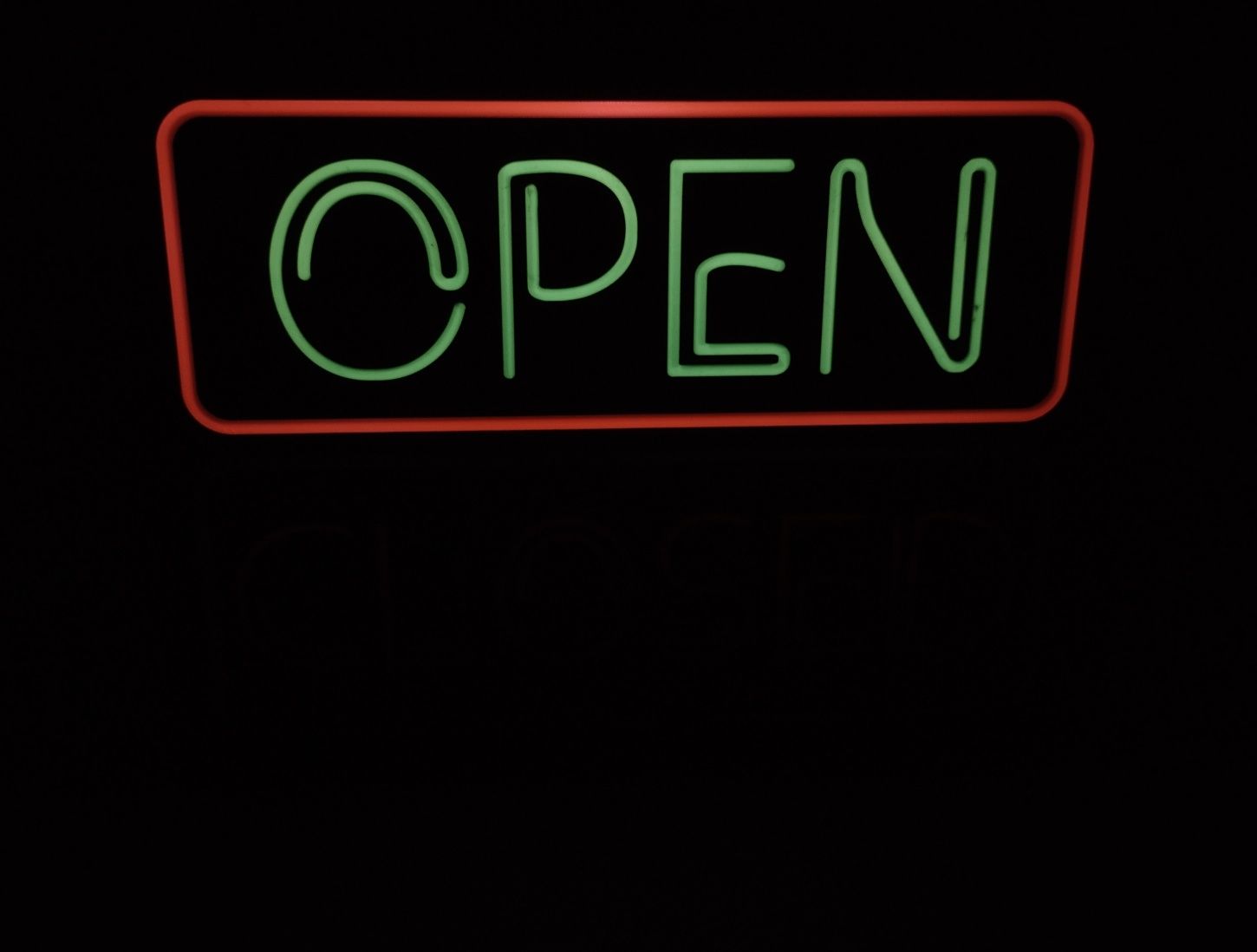 Dekoracja szyld open-closed