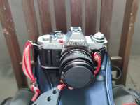 máquina fotográfica Canon aAV-1 analógica + objetiva