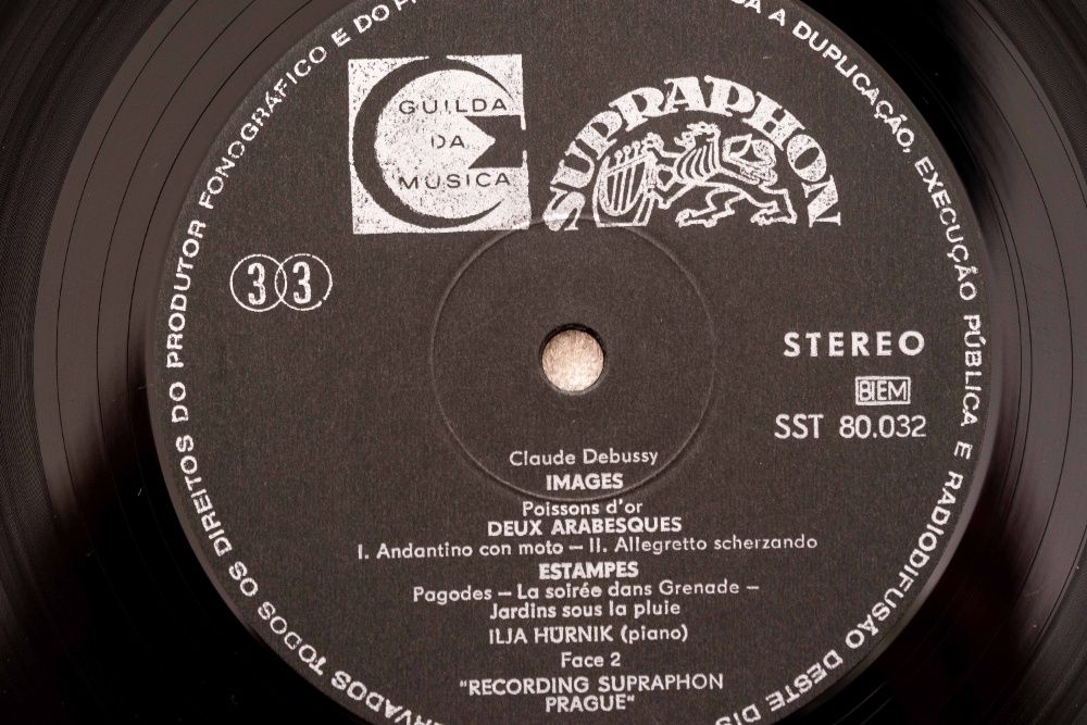 LP disco de vinil, Claude Debussy, images