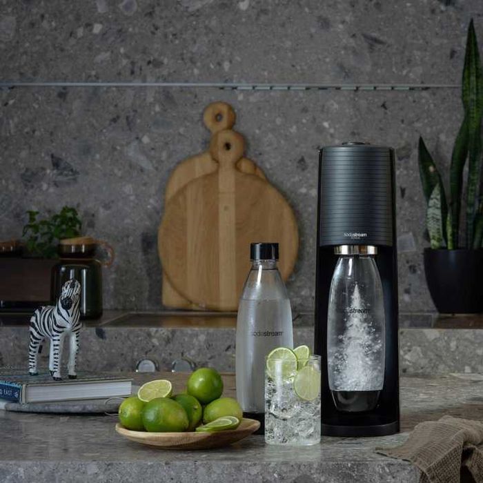 Saturator SodaStream Terra Czarny + 2 Butelki Fuse 1l + Nabój CO2 Gaz