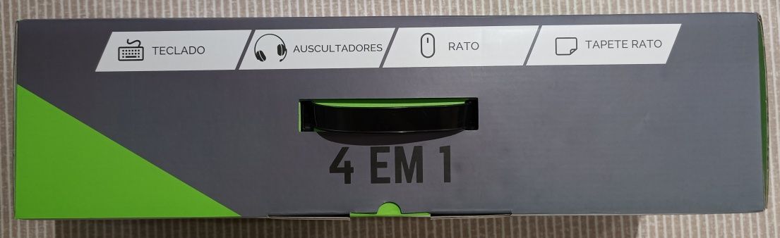 Teclado/Rato e "Tapete/Auscultadores com microfone (4 em 1)..