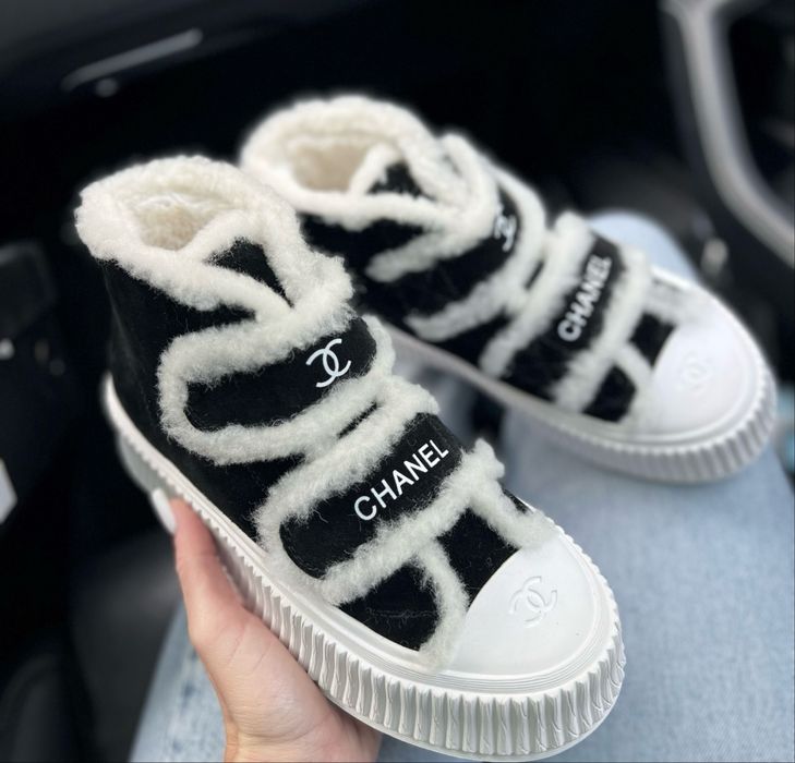 Кроссовки женские, зимние кроссовки, крассовки шанель,женская обувь