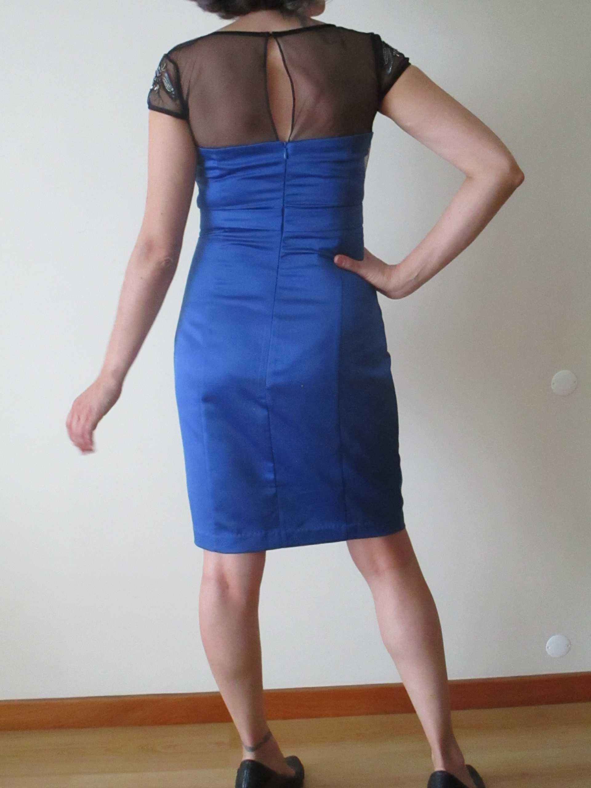 Vestido azul de cerimónia NOVO