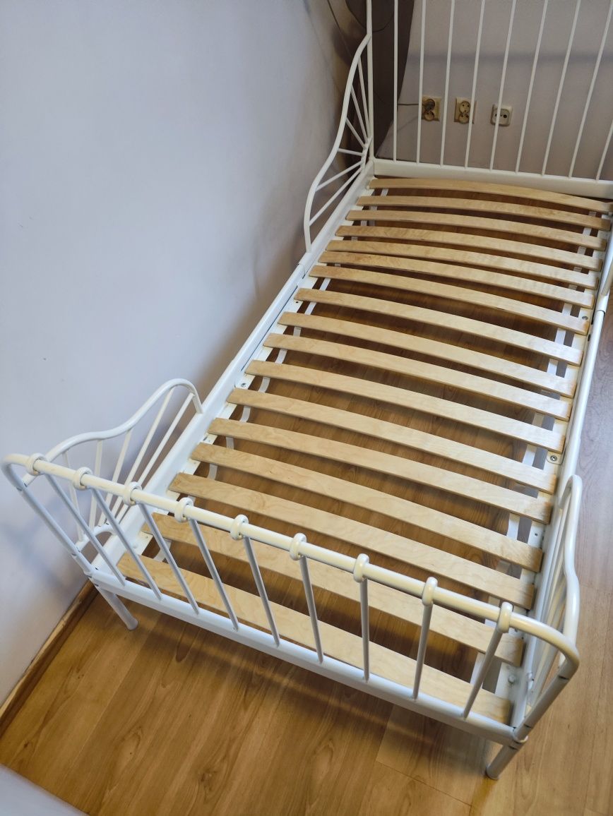 Łóżko dziecięce, łóżko rosnące, rozsuwana rama ikea MINNEN