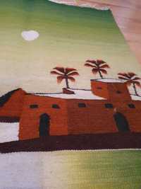 Gobelin,dywan,kilim, ręcznie tkany-Egipt,126x86