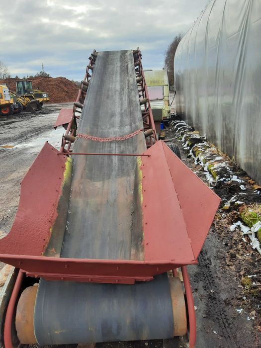 Taśmociąg , Przenośnik 6 mb. szerokość 80 cm. fabryczny