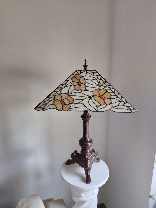 Tiffany lampa witrażowa stołowa / stojąca